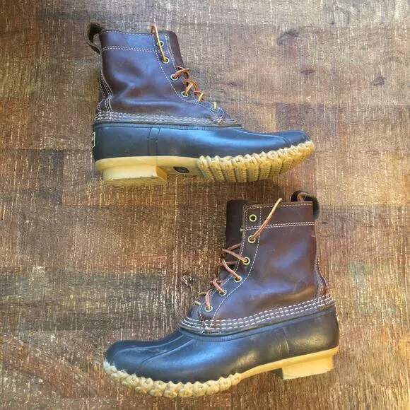LL Bean 1912 8&quot; Bean Boots Mens 6 Womens 8 Brown Outdoor Campcore Gorpcore