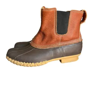 L.L. Bean Bean Duck Boots Men’s Chelsea Gum Leather, Comfort Pull-On, 6.5&quot;