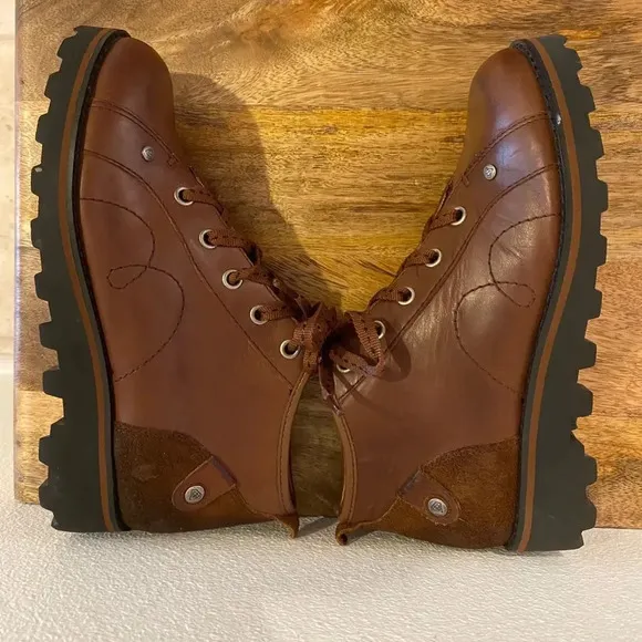 London Underground Joe Blake Ankle Boots Mahogany