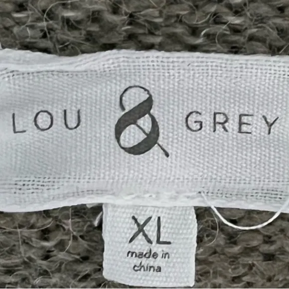 Lou &amp; grey On Point Sage green Pointelle Open front WaterfallCardigan sweater
