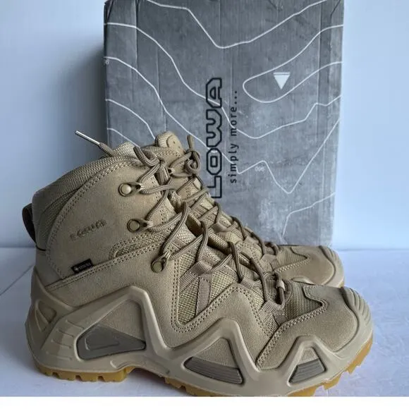 Lowa Zephyr GTX Mid TF Desert Hiking Boots WP Gore-Tex Mens Size 10 US