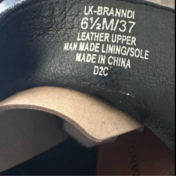 Lucky Brand Branndi Women's Black Heeled Ankle Boots Size 6.5 Medium
