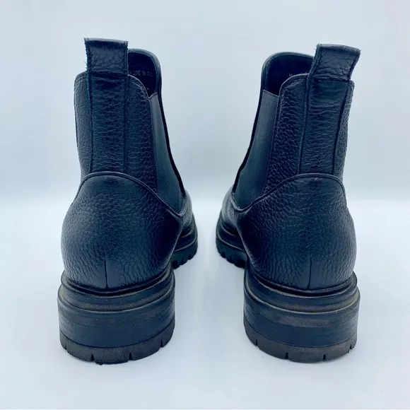 M. GEMI The Noemi Black Leather Chelsea Boot Size 40.5 / US 9.5