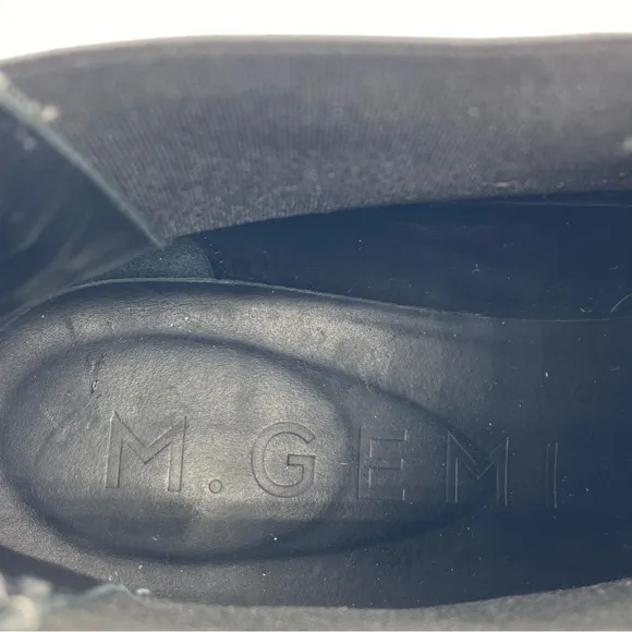 M. GEMI The Noemi Black Leather Chelsea Boot Size 40.5 / US 9.5