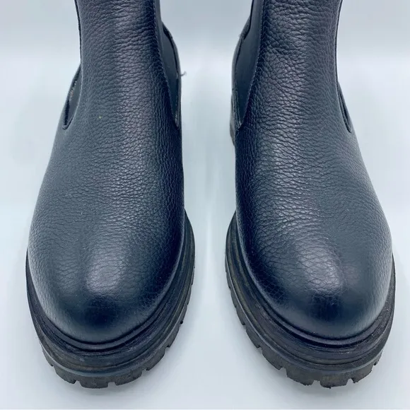 M. GEMI The Noemi Black Leather Chelsea Boot Size 40.5 / US 9.5