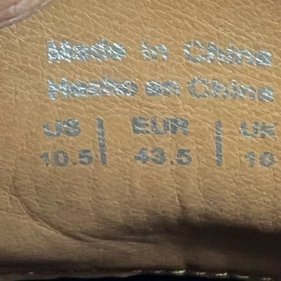 Madden By Steve Mens Harken Brown Cognac Leather Chukka Size 10.5 Ankle Boots