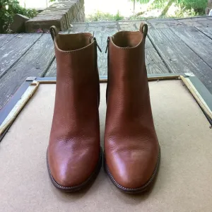 Madewell academia made in Italy Brown Leather Ankle Boots, size 10