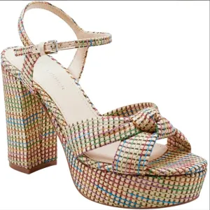 Marc Fisher Woven Block Heel Sandals