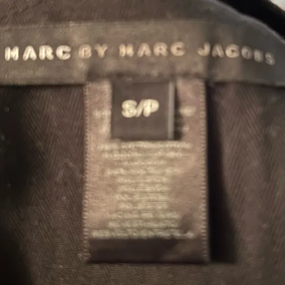 MARC JACOBS Tie Front shift dress black tie sleeves size S