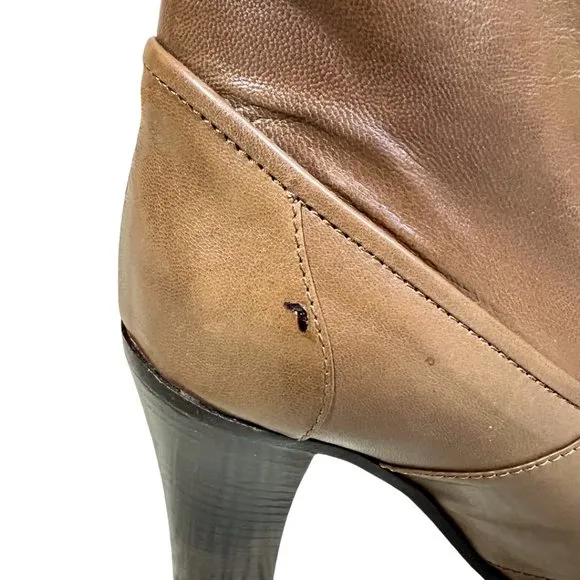 Marni Leather Boots 3.5&quot; Heels (Italian) • Tan • EU 38