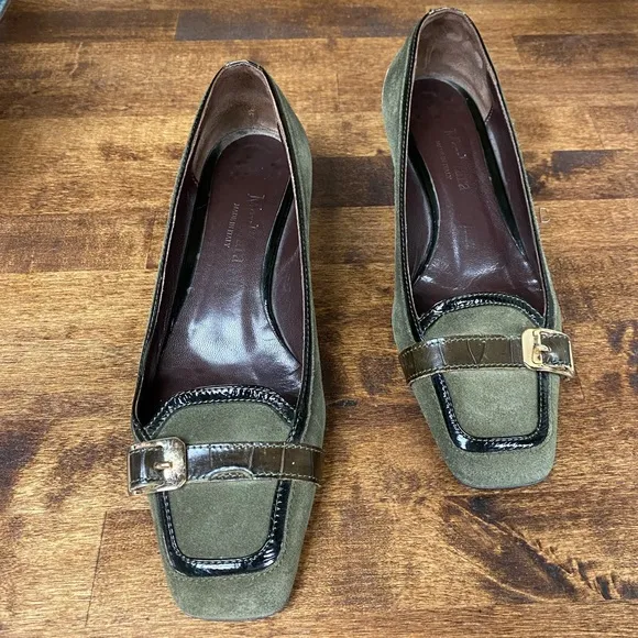 MaxMara Vintage Leather/Suade Kitten Heels