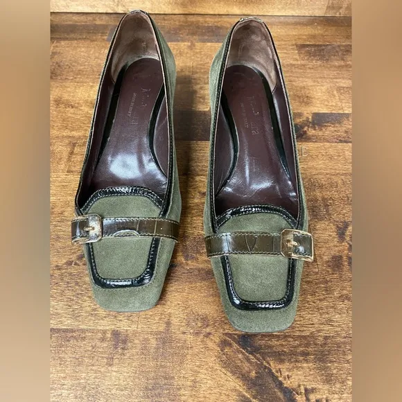 MaxMara Vintage Leather/Suade Kitten Heels