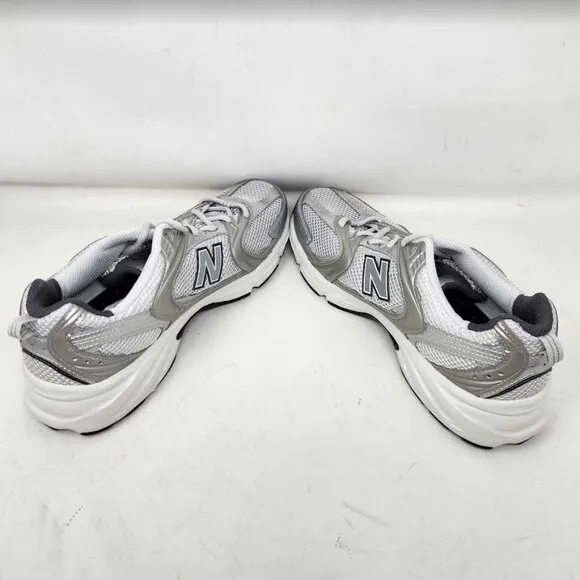Men's 9.5 (Women's 11) New Balance X J Crew 530 sneakers Silver Metallic MR530LG