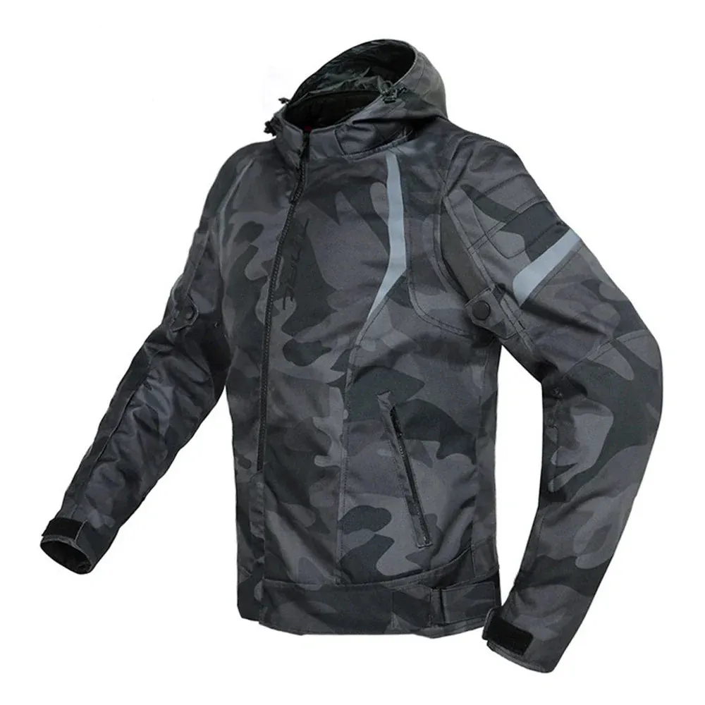 Men’s All-Season Waterproof Motorcycle Jacket – Protective & Warm