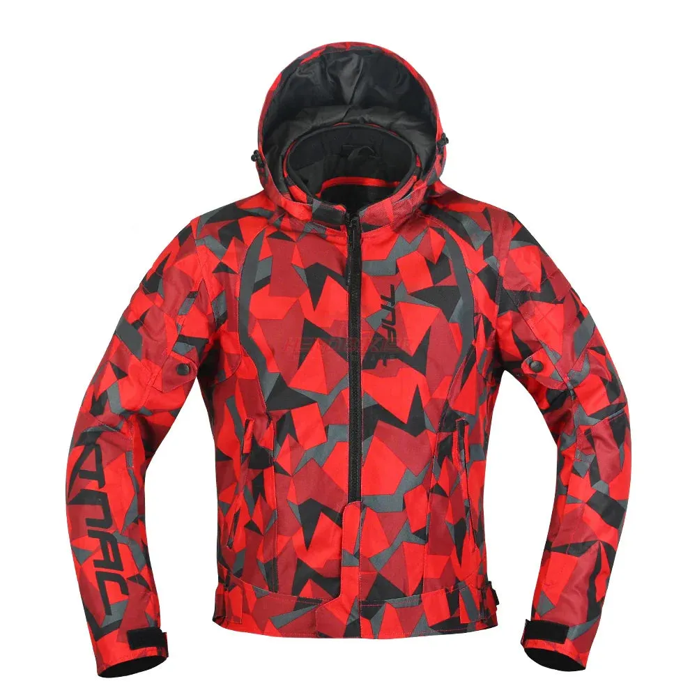 Men’s All-Season Waterproof Motorcycle Jacket – Protective & Warm