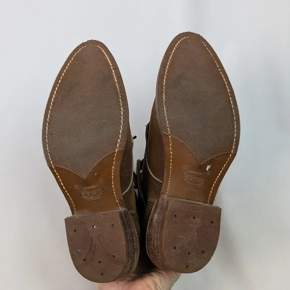 Men's Brown Leather Lace-Up Boots