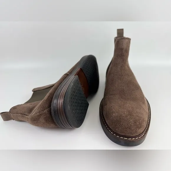 Men's Collection Clarks Paulson Up Suede Pull On Ankle Boots, US Size 8.5M Brown