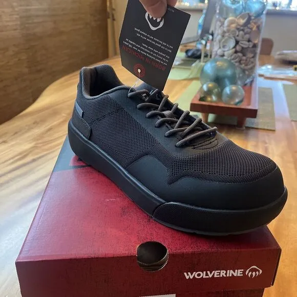MEN'S DART KNIT DURASHOCKS CARBONMAX WORK SHOE Size 11.5‎ BLACK COMPOSITE TOE