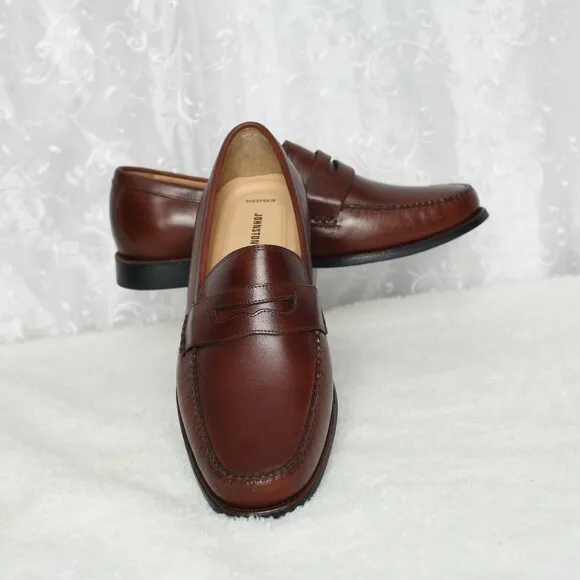 Men's Johnston &amp; Murphy Brown Leather Slip-On Loafer Shoes