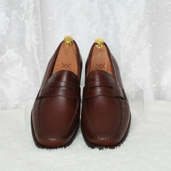Men's Johnston &amp; Murphy Brown Leather Slip-On Loafer Shoes