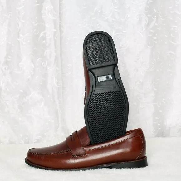 Men's Johnston &amp; Murphy Brown Leather Slip-On Loafer Shoes