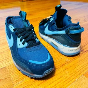 Men's Nike Air Max Terrascape 90 Midnight Navy Blue Shoes DV7413-400 Size 9.5