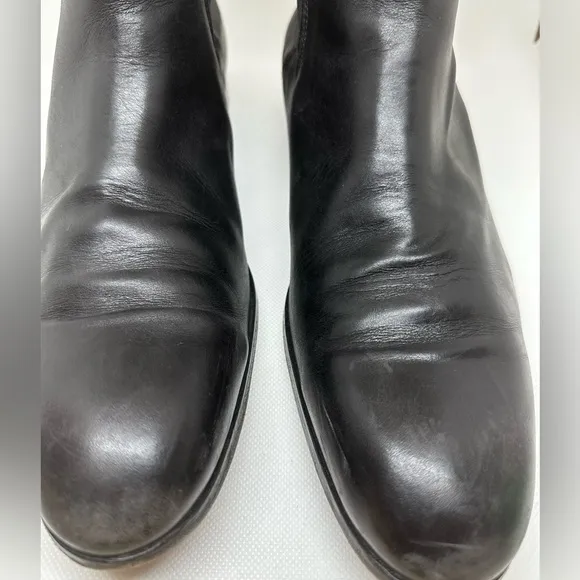 Men’s Russell &amp; Bromley London Chelsea Black Leather Boot - Size EU 44.5 - US 11