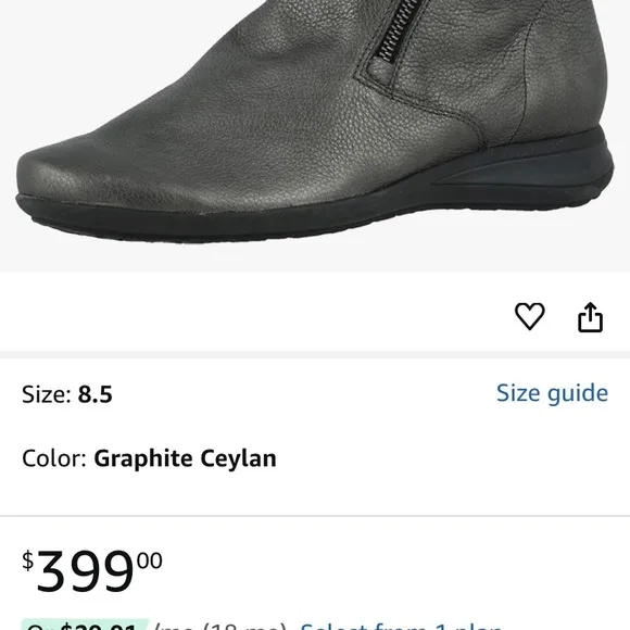 Mephisto Black Leather Boots