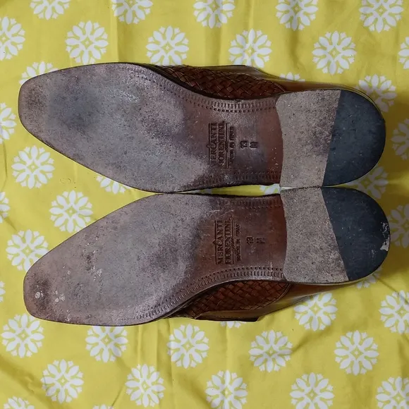 Mercanti Fiorentini Woven Cap Toe Oxford Slip-On Size 13 M Men's