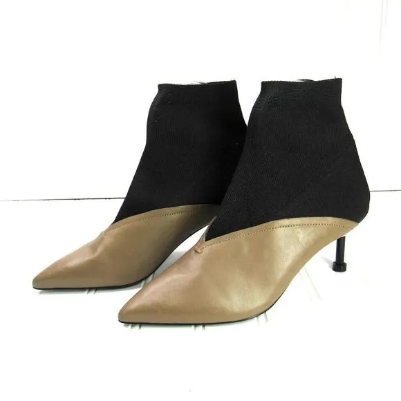 MERCEDES CASTILLO Kaelen Sock Knit Panel Boots