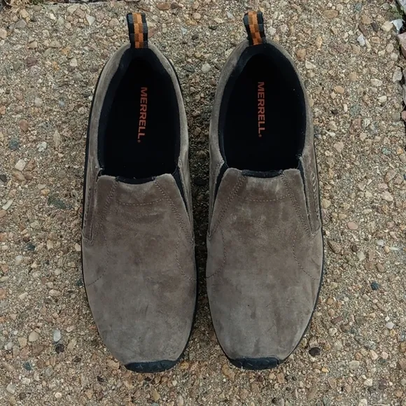 Merrel Jungle Moc mens leather slip on walking hiking shoes
