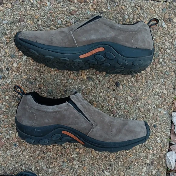 Merrel Jungle Moc mens leather slip on walking hiking shoes