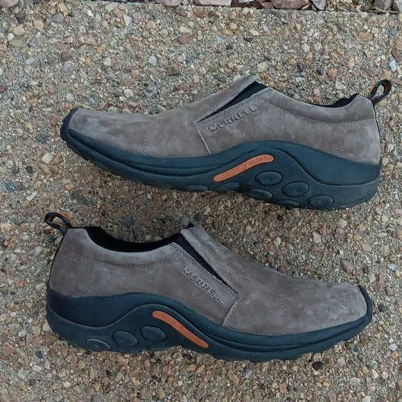 Merrel Jungle Moc mens leather slip on walking hiking shoes