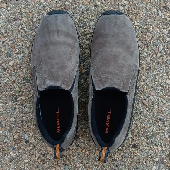 Merrel Jungle Moc mens leather slip on walking hiking shoes