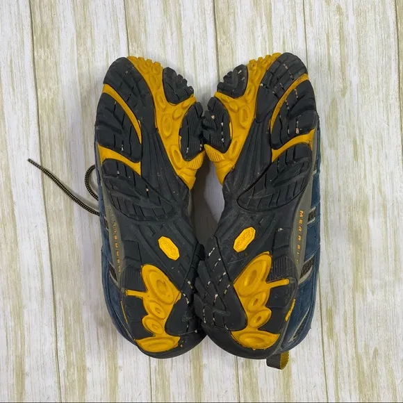 Merrell Blue &amp; Black Moab 2 Ventilator Low Profile Hiking Shoes