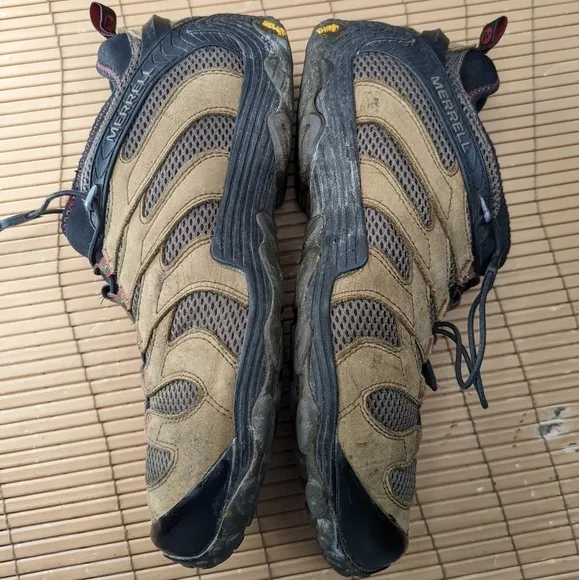 Merrell Chameleon 7 Stretch Boulder Mens US 13 Hiking Shoes J12065 Brown Black.