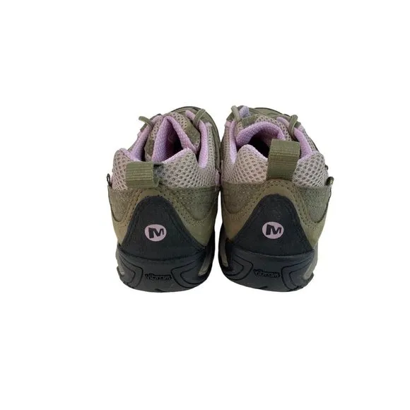*Merrell Chameleon Arc 2 Hiking Shoes Womens 7.5 Olive Orchid Lace Up Gor-Tex