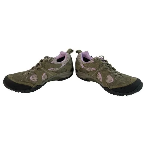 *Merrell Chameleon Arc 2 Hiking Shoes Womens 7.5 Olive Orchid Lace Up Gor-Tex