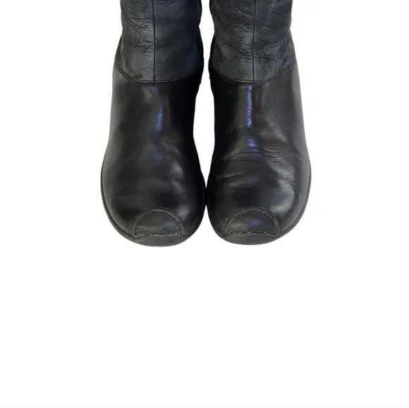 Merrell Martina Waterproof Tall Knee High Leather Boots in Charcoal Size 6