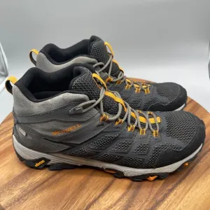 Merrell Mens Moab FST 2 Mid Hiking Shoes Size 12 Black Granite J84947 Trail