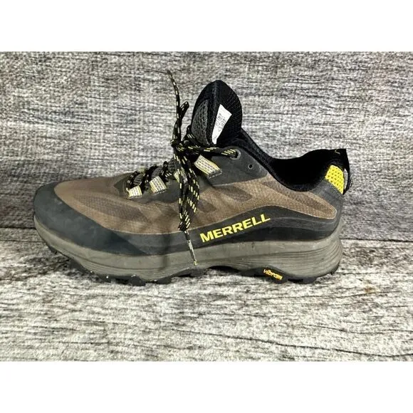 Merrell Mens Moab Speed J067087 Brown Black Hiking Trail Shoes Sneakers Size 8