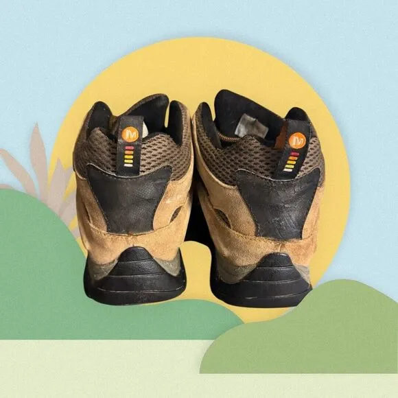 MERRELL Moab 2 Mid Boots -Men8 Wom.9.5‎ -Waterproof VibramHiking Outdoor Earth
