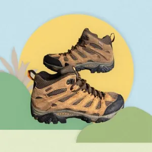 MERRELL Moab 2 Mid Boots -Men8 Wom.9.5‎ -Waterproof VibramHiking Outdoor Earth
