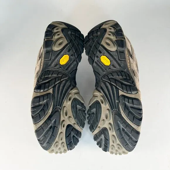 Merrell  Moab 2 Trail Hiking Low Boots Shoes Men Grey Walnut Men 9