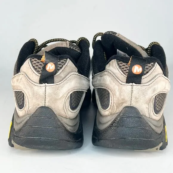 Merrell  Moab 2 Trail Hiking Low Boots Shoes Men Grey Walnut Men 9