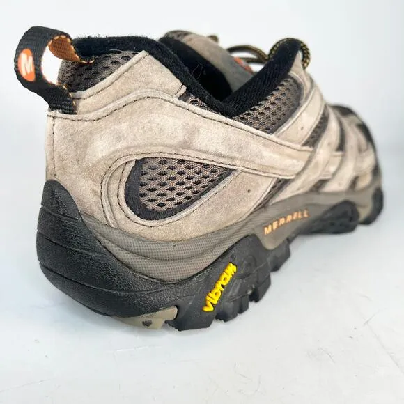 Merrell  Moab 2 Trail Hiking Low Boots Shoes Men Grey Walnut Men 9