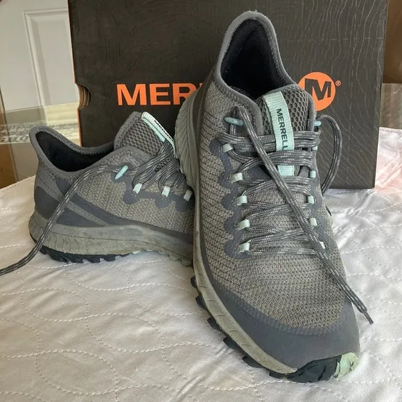 Merrell Women’s Bravada Hiking Shoe/Sneaker (Size 8.5) Storm Gray/Canal
