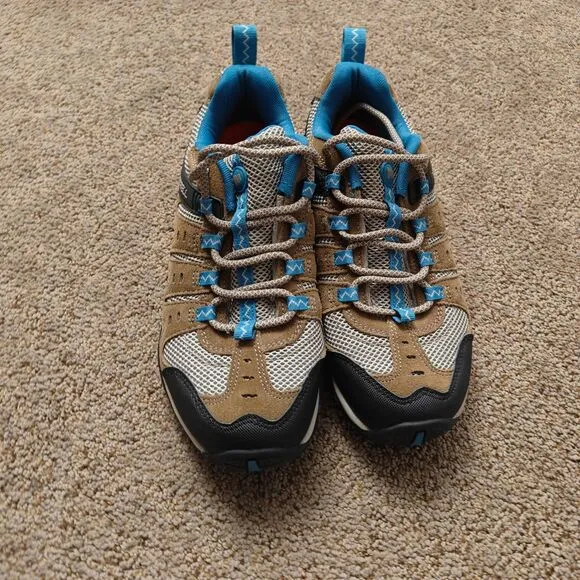 Merrell  Women's Kangaroo Celestial Brown Suede Mesh Hiking Shoes Size 8