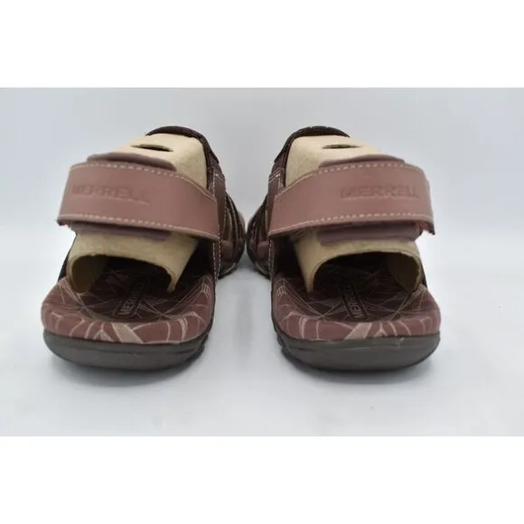 Merrell Womens Size 7 Sandspur Rose Convertible Leather Marron Sandals Shoes