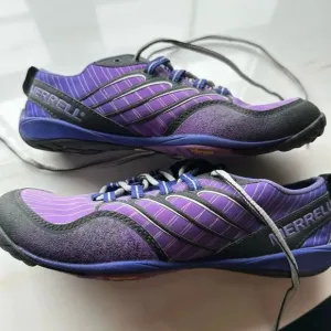 Merrell Barefoot Lithe Glove Cosmo Purple Hiking Vibram Sole Shoes